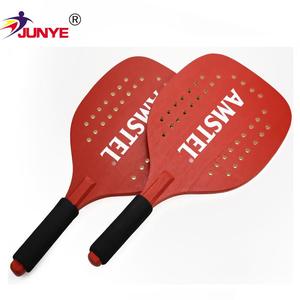 Bộ Vợt Bãi Biển Bằng Gỗ Đục Lỗ Chất Lượng Vợt Trò Chơi Vợt Bãi Biển Khuyến Mãi Hấp Dẫn Vợt Tùy Chỉnh - Product Image 1