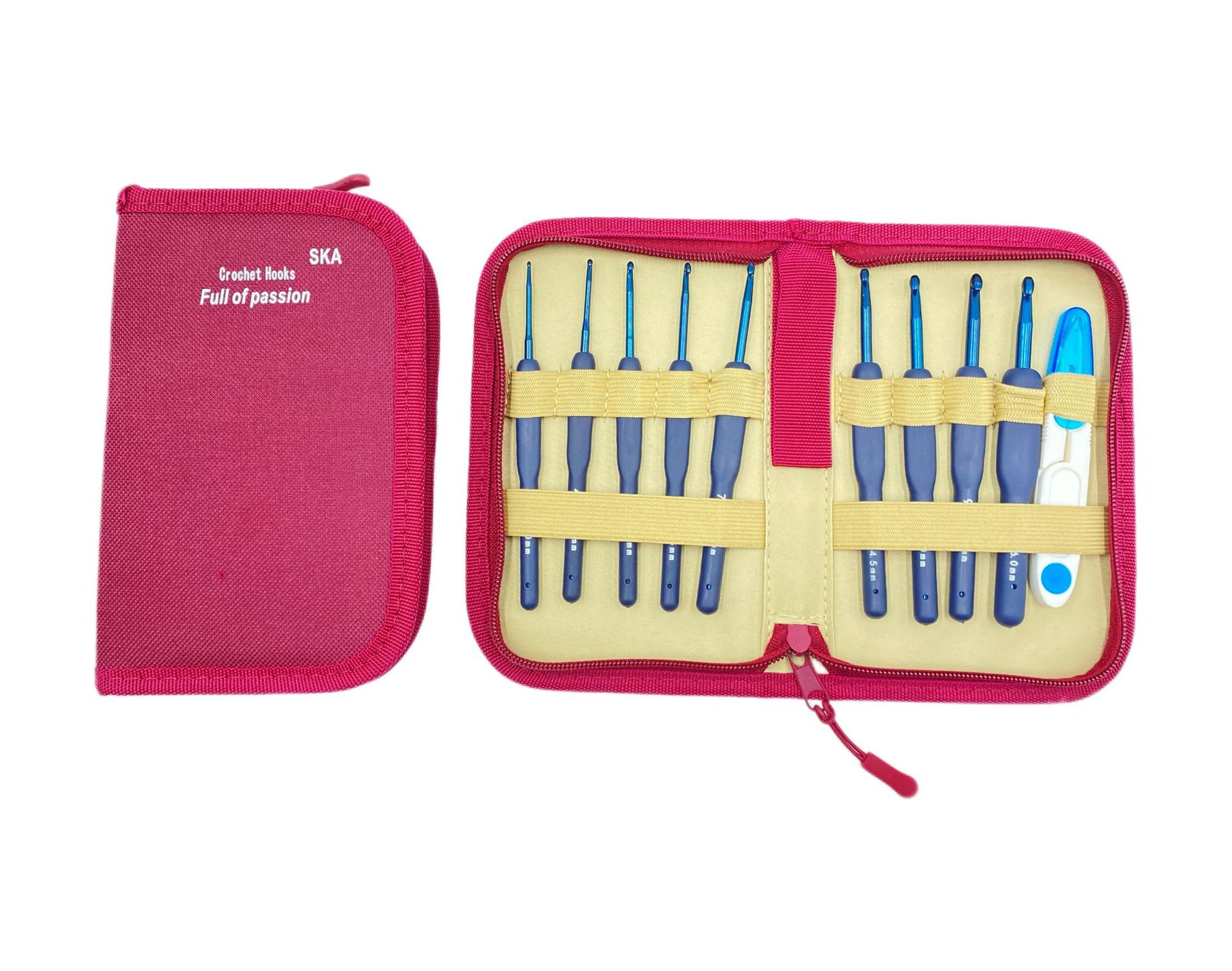 Ensemble manche bleu-rouge chinois 210g