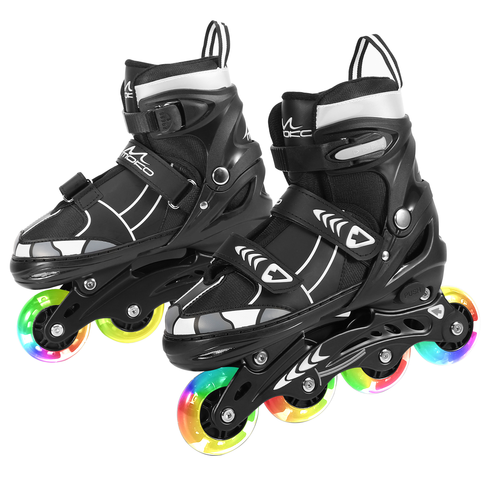 Детские роликовые коньки MoKo, детские роликовые коньки, регулируемые роликовые коньки для девочек и мальчиков, роликовые коньки с лезвиями