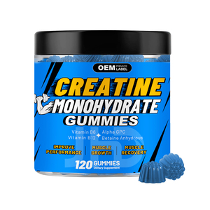 Suplemento <span class=keywords><strong>Pre</strong></span>-Entrenamiento Sin Azúcar de Fabricante GMP, 5g 6g de Creatina Monohidrato, Alfa GPC, Beta Alanina, Gomitas de Creatina - Product Image 1