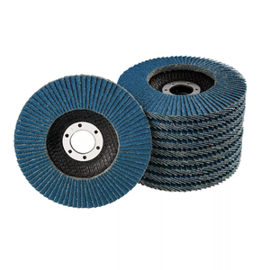 Discos de aleta de lijado de Zirconia azul de 4-1/2 \ "36 Grit 4,5 \" X 7/8 \ "Muelas abrasivas T29 Diámetro 115mm 10 unids/set 24 juegos/cartón - Product Image 1