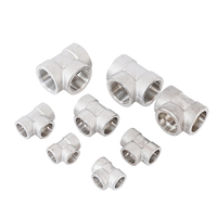 Conector Roscado de Acero Inoxidable 316L de Grado Marino, Resistente al Agua de Mar, Forjado de Alta Resistencia, Codo de 90 Grados