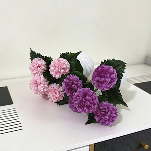 Nouvelle plante en <span class=keywords><strong>pot</strong></span> artificielle en soie, mini chrysanthème à 5 fleurs, petit bonsaï en <span class=keywords><strong>pot</strong></span> de taille moyenne, pour la maison, le bureau ou le bureau de travail. - Product Image 4