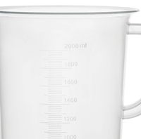 Bidon en plastique, 2000 ml - Échelle pressée - Résistance chimique, pour la fabrication de bougies/savons