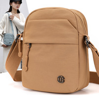 Sac bandoulière chic pour femme ChiBao, nouveau style, en tissu, avec fermeture éclair, simplicité urbaine, pochette pour téléphone, monnaie et clés, petit format carré