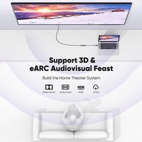 Câble HDMI haute vitesse 4K 8K mâle vers femelle, adaptateur HDMI 2.0 2.1, cordon plaqué or pour téléviseur, moniteur, projecteur, ordinateur portable