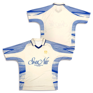 Camiseta de fútbol para hombre con estampado de sublimación, diseño de poliéster azul, ropa deportiva de diseño personalizado - Product Image 4
