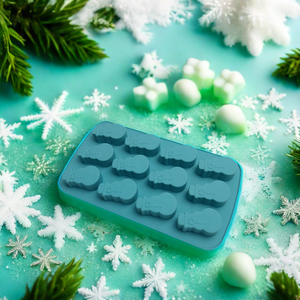 Tinh chỉnh nhà máy của cấp thực phẩm Silicone <span class=keywords><strong>Cube</strong></span> khuôn nhựa cho Giáng sinh Snowman cho <span class=keywords><strong>Ice</strong></span> Cream sô cô la kẹo nến xà phòng - Product Image 6