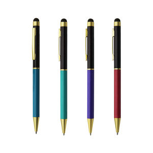 Custom Logo 2-in-1 Multifunctional Slim Metal Ballpoint <b>Pen</b> Thin Touch Screen & Writing Promotional <b>Pen</b> with Personalized Design - Product Image 1