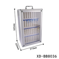 Armoire de rangement murale transparente en acier laminé à froid pour téléphones portables, avec serrure, pour dortoir, salle de réunion, salle de classe, coffre-fort étudiant