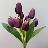 Bunga Tulip Buatan Tangan Realistis untuk Pernikahan, Buket Pengantin, Dekorasi Grosir E-commerce Lintas Batas