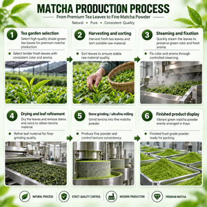 Proveedor de Té Verde <span class=keywords><strong>Matcha</strong></span> en Polvo al por Mayor, Etiqueta Privada OEM para Cafeterías, Bebidas, Panaderías, Postres y Servicios de Alimentos - Product Image 4