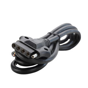 Arnés de cableado de Cable moldeado de PVC de 12-24V, conector plano duradero de 5 vías, nuevos accesorios de piezas de remolque estándar internacional - Product Image 3