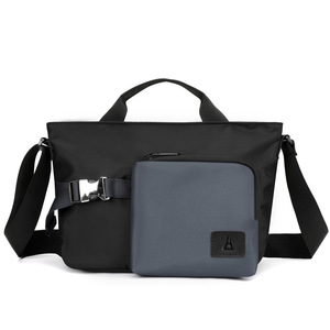 Sac messager vintage en nylon pour homme OEM avec décoration de lettres tendance, sacs à bandoulière - Product Image 3