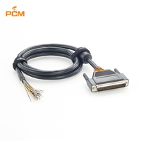 Câble série DB37 mâle vers fil ouvert (pigtail) D-Sub 37 broches pour communication DCE DTE RS232, contrôle industriel, signal PLC CNC