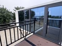 Maison préfabriquée de luxe à deux étages, type cabane Apple, structure en acier, maison mobile, design extensible pour bureau de jardin, villa