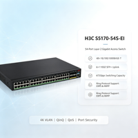 Commutateur Ethernet H3C S5170-54S-EI 1G POE SNMP QoS VLAN 54 ports en stock
