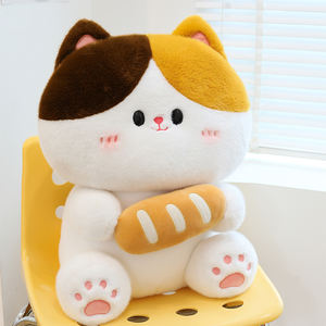 귀여운 빵 고양이 봉제 장난감 인형 맞춤형 OMD 생일 선물 감압 인형 - Product Image 3