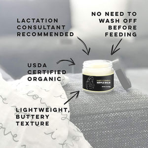 Baume de mamelon biologique 100% naturel, marque privée, soins de sécurité, apaise les douleurs craquelées, beurre de mamelon d'allaitement biologique pour femmes - Product Image 5