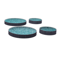 Bacs d'élevage de poissons et de crevettes en plastique rond haute résistance anti-corrosion, système RAS pour l'aquaculture, élevage de tilapias et de crabes