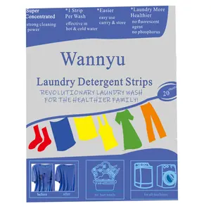 Lavanta OEM koku yıkayabilir bebek giysileri ve iç çamaşırı için hafif formülü çamaşır makinesi ve el yıkama çamaşır deterjanı şeritler