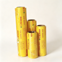 Film alimentaire PVC étirable de qualité alimentaire en rouleau jumbo pour la conservation des aliments frais et l'emballage en supermarché
