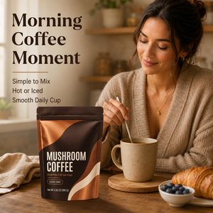 Poudre de café instantané minceur au Tongkat Ali, protéines, collagène, haricots Keto et champignons Arabica, certifiée Premium, marque privée - Product Image 3