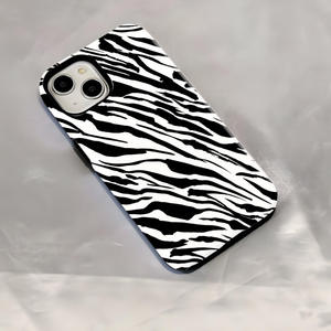 Nueva Funda 2 en 1 de Doble Capa con Película y Estampado de Cebra por Transferencia de Calor para Apple <span class=keywords><strong>iPhone</strong></span> 16 15 <span class=keywords><strong>11</strong></span> 12 13 14 Pro Max 7 8 Plus - Product Image 3