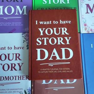 Custom High Quality Your Story Leather-Bound Hardcover A5 Thread Sewing Bound 128 Sheets Birthday Mother's Day Gift Guided - Product Image 1