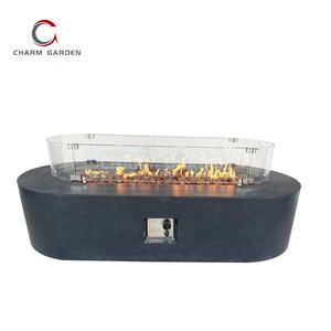 65,000 btu आयताकार फर्नीचर पिछवाड़े के पिछवाड़े के लिए रसोई गैस सीमेंट आग टेबल - Product Image 5