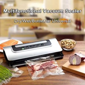 Máquina selladora al vacío de 32 cm de ancho de sellado con cortador incorporado para conservación de alimentos, uso doméstico, sellado continuo - Product Image 4