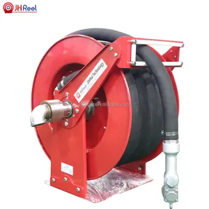 1.5inch spring rewind hose reels retractable oil fuel diesel hose reel with rotary joint steel type