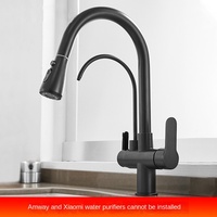 Mélangeur en acier inoxydable à tirette en laiton Flexible en acier inoxydable brossé extractible robinet d'évier de cuisine mélangeurs robinets de cuisine