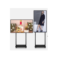 Écran d'affichage numérique LCD extérieur sur pied de 55 pouces, 2K/4K, 1000-3000 nits, haute luminosité, affichage publicitaire mobile