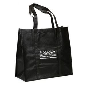 Custom Design Promotional Recyclable Fabric Black Shopping Tote Carry PP Non Woven <b>Bags</b> - Product Image 1