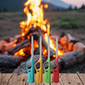 Wholesale Cheap Barbecue Kitchen <strong>Lighter</strong> Colorful <strong>Butane</strong> Jet Flame <strong>Torch</strong> Windproof <strong>Refillable</strong> Plastic Material for Camping - Product Image 1