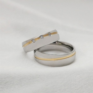 Anillos de Moda para Mujer, Anillos de Compromiso con Circonita y Diamantes, Anillos de Acero Inoxidable para Pareja, Venta al Por Mayor - Product Image 6