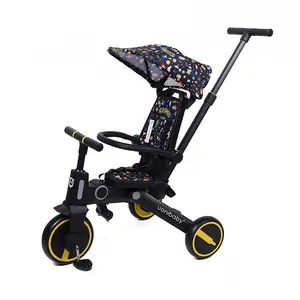 Carrinhos de criança, carrinhos triciclo para bebê com 7 usos diferentes