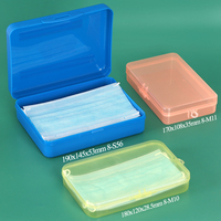SUNSHING Organisateur en plastique à couvercle rabattable multi-usages, boîtes en plastique transparentes rectangulaires pour bijoux, trousse à crayons, rangement