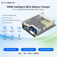 Chargeur de batterie intelligent 550W au lithium LifePO4 et au plomb-acide, contrôle MCU, 12-60V 5A-35A, chargeur de batterie Li-ion LifePO4 550W
