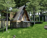 Petites maisons portables une cabane à cadre maison écologique maisons architecturales haut de gamme maison préfabriquée d'hôtel de retraite de luxe