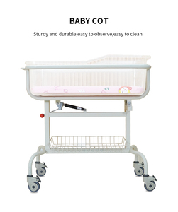 <span class=keywords><strong>Culla</strong></span> Trasparente Semplice con 4 Ruote Mobili Asta Idraulica Inclinabile Lettino per Neonati Letto per Bambini - Product Image 3
