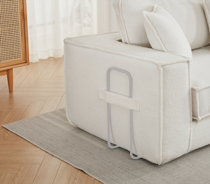 Canapé-lit convertible pliable 2-en-1, ensemble moderne pour appartement et hôtel, canapé d'angle 3 places - Product Image 5