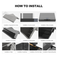 Tuiles solaires photovoltaïques BIPV personnalisables pour toitures, conformes aux normes allemandes et suisses, pour l'Europe du Nord