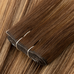 14-28 pollici senza soluzione di continuità 100 grezzo doppio disegnato tessuto di capelli umani invisibile lungo nastro di trama nelle estensioni dei capelli - Product Image 6