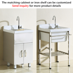 Moderno <span class=keywords><strong>Lavadero</strong></span> Pequeño de Cerámica con Mueble, Lavabo para Baño - Product Image 3