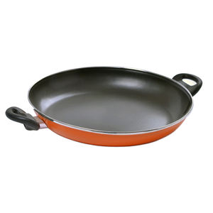 Sartén antiadherente para <span class=keywords><strong>Pasta</strong></span> de mariscos, de 11 pulgadas paellera española de acero al carbono, con doble mango - Product Image 1