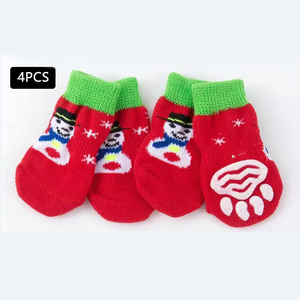 Idées cadeaux de Noël pour chiots Teddy Bichon, couvre-pattes anti-griffures luxueux et mignons pour chats, chaussures d'hiver pour animaux de compagnie de petite taille - Product Image 3