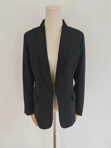 Populaire mi oriental automne et hiver tempérament navettage couleur unie col polo à manches longues petit costume manteau haut <span class=keywords><strong>Blazer</strong></span> - Product Image 4