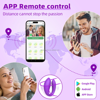 Neuer APP-Ferngesteuerter Umweltfreundlicher Silikon-Vibrator IPX7 Wasserdicht 10 Modi Bluetooth G-Punkt Klitoris-Stimulator